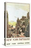 Manhattan Travel Poster-null-Stretched Canvas
