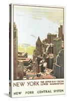 Manhattan Travel Poster-null-Stretched Canvas