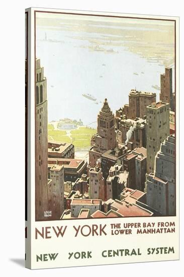 Manhattan Travel Poster-null-Stretched Canvas