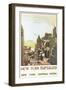 Manhattan Travel Poster-null-Framed Art Print