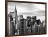 Manhattan View and the Chrysler Building-Philippe Hugonnard-Framed Photographic Print