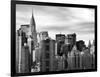 Manhattan View and the Chrysler Building-Philippe Hugonnard-Framed Photographic Print