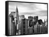 Manhattan View and the Chrysler Building-Philippe Hugonnard-Framed Stretched Canvas