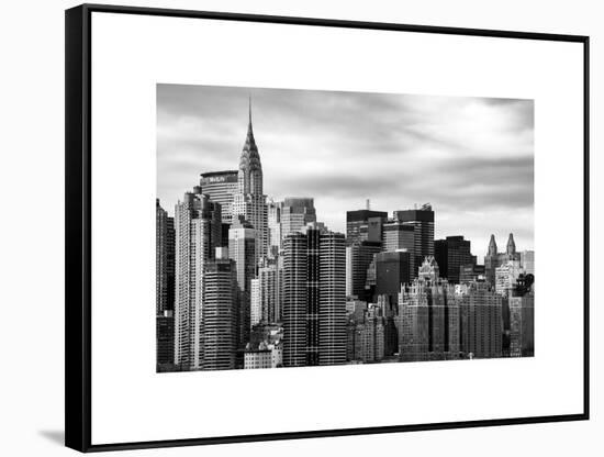 Manhattan View and the Chrysler Building-Philippe Hugonnard-Framed Stretched Canvas