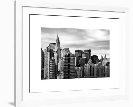 Manhattan View and the Chrysler Building-Philippe Hugonnard-Framed Art Print