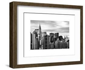 Manhattan View and the Chrysler Building-Philippe Hugonnard-Framed Art Print