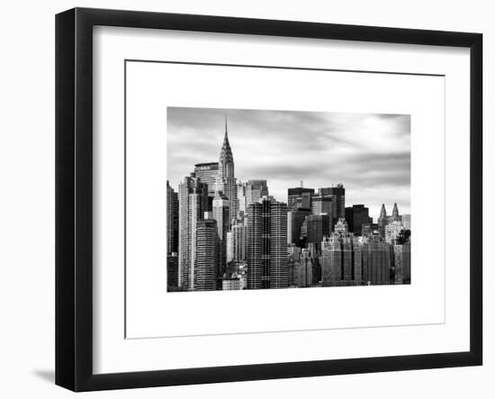 Manhattan View and the Chrysler Building-Philippe Hugonnard-Framed Art Print