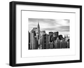 Manhattan View and the Chrysler Building-Philippe Hugonnard-Framed Art Print