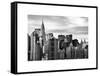 Manhattan View and the Chrysler Building-Philippe Hugonnard-Framed Stretched Canvas