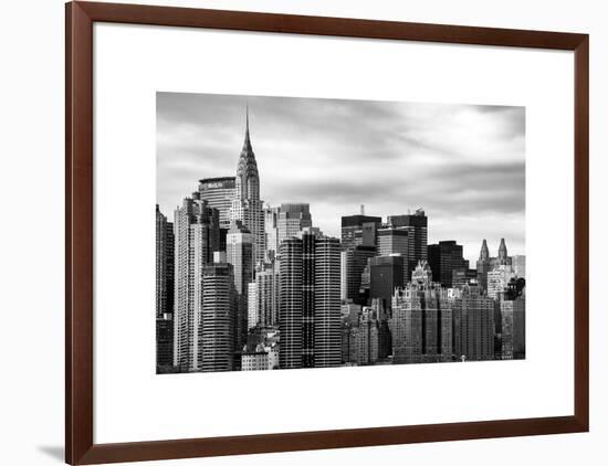 Manhattan View and the Chrysler Building-Philippe Hugonnard-Framed Art Print