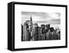 Manhattan View and the Chrysler Building-Philippe Hugonnard-Framed Stretched Canvas