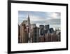 Manhattan View and the Chrysler Building-Philippe Hugonnard-Framed Art Print