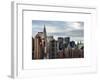 Manhattan View and the Chrysler Building-Philippe Hugonnard-Framed Art Print