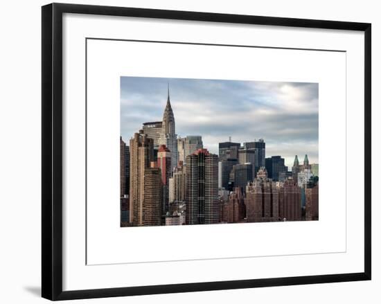 Manhattan View and the Chrysler Building-Philippe Hugonnard-Framed Art Print