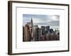 Manhattan View and the Chrysler Building-Philippe Hugonnard-Framed Art Print