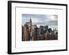 Manhattan View and the Chrysler Building-Philippe Hugonnard-Framed Art Print