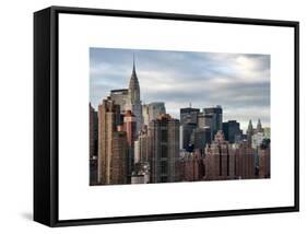 Manhattan View and the Chrysler Building-Philippe Hugonnard-Framed Stretched Canvas