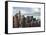 Manhattan View and the Chrysler Building-Philippe Hugonnard-Framed Stretched Canvas