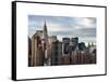 Manhattan View and the Chrysler Building-Philippe Hugonnard-Framed Stretched Canvas