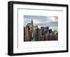 Manhattan View and the Chrysler Building-Philippe Hugonnard-Framed Art Print