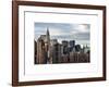 Manhattan View and the Chrysler Building-Philippe Hugonnard-Framed Art Print