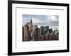 Manhattan View and the Chrysler Building-Philippe Hugonnard-Framed Art Print