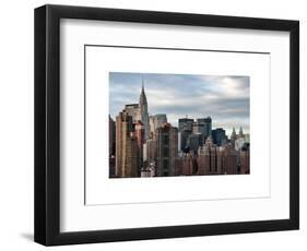 Manhattan View and the Chrysler Building-Philippe Hugonnard-Framed Art Print