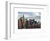 Manhattan View and the Chrysler Building-Philippe Hugonnard-Framed Art Print