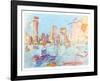 Manhattan-View from Governer's Island I-Wayne Ensrud-Framed Limited Edition