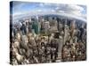 Manhattan View from the Empire State Building, New York City, New York, United States of America, N-Gavin Hellier-Stretched Canvas