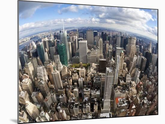 Manhattan View from the Empire State Building, New York City, New York, United States of America, N-Gavin Hellier-Mounted Photographic Print