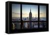 Manhattan View from the Window-Philippe Hugonnard-Framed Stretched Canvas