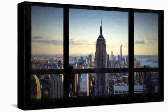 Manhattan View from the Window-Philippe Hugonnard-Stretched Canvas