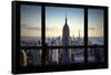 Manhattan View from the Window-Philippe Hugonnard-Framed Stretched Canvas