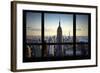 Manhattan View from the Window-Philippe Hugonnard-Framed Giclee Print