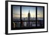 Manhattan View from the Window-Philippe Hugonnard-Framed Giclee Print