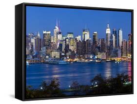 Manhattan, View of Midtown Manhattan across the Hudson River, New York, USA-Gavin Hellier-Framed Stretched Canvas