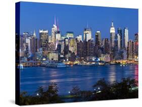 Manhattan, View of Midtown Manhattan across the Hudson River, New York, USA-Gavin Hellier-Stretched Canvas