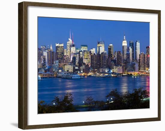 Manhattan, View of Midtown Manhattan across the Hudson River, New York, USA-Gavin Hellier-Framed Photographic Print