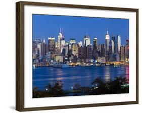 Manhattan, View of Midtown Manhattan across the Hudson River, New York, USA-Gavin Hellier-Framed Photographic Print