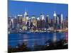 Manhattan, View of Midtown Manhattan across the Hudson River, New York, USA-Gavin Hellier-Mounted Photographic Print