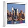 Manhattan, View of Midtown Manhattan across the Hudson River, New York, USA-Gavin Hellier-Framed Photographic Print