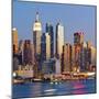 Manhattan, View of Midtown Manhattan across the Hudson River, New York, USA-Gavin Hellier-Mounted Photographic Print