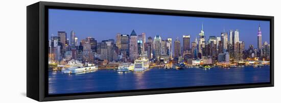 Manhattan, View of Midtown Manhattan across the Hudson River, New York, USA-Gavin Hellier-Framed Stretched Canvas