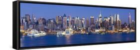 Manhattan, View of Midtown Manhattan across the Hudson River, New York, USA-Gavin Hellier-Framed Stretched Canvas