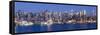 Manhattan, View of Midtown Manhattan across the Hudson River, New York, USA-Gavin Hellier-Framed Stretched Canvas