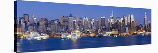 Manhattan, View of Midtown Manhattan across the Hudson River, New York, USA-Gavin Hellier-Stretched Canvas