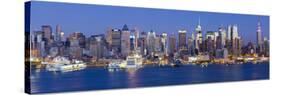 Manhattan, View of Midtown Manhattan across the Hudson River, New York, USA-Gavin Hellier-Stretched Canvas