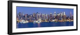 Manhattan, View of Midtown Manhattan across the Hudson River, New York, USA-Gavin Hellier-Framed Premium Photographic Print