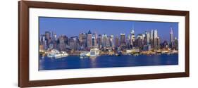 Manhattan, View of Midtown Manhattan across the Hudson River, New York, USA-Gavin Hellier-Framed Photographic Print